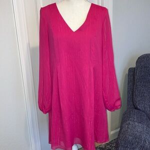 I.N.C. V-Neck Dress - Dark Teal